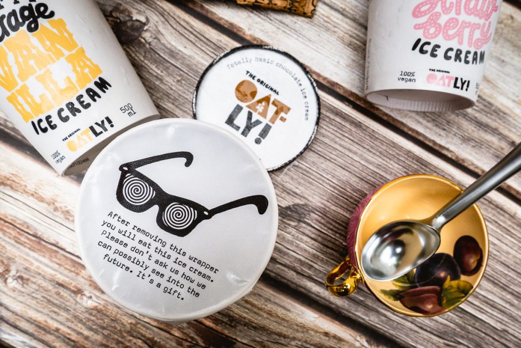Oatly launches ice cream in China, starting with Shanghai via Tmall. Photo by Rachel Gouk.
