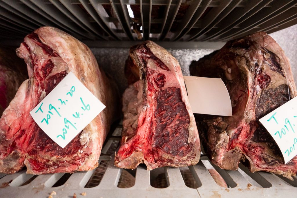 Wolfgang's Steakhouse Shanghai: dry aged premium USDA steaks at this restaurant. Photo by Rachel Gouk.