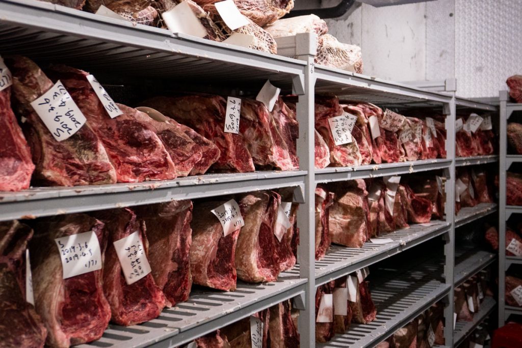 Wolfgang's Steakhouse Shanghai: dry aged premium USDA steaks at this restaurant. Photo by Rachel Gouk.