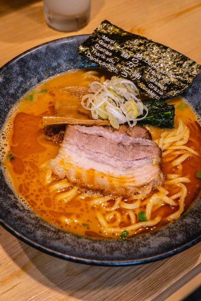 Ramen Mitsuyoshi (满吉拉面), a small ramen shop that does traditional Japanese noodles. Photo by Rachel Gouk.