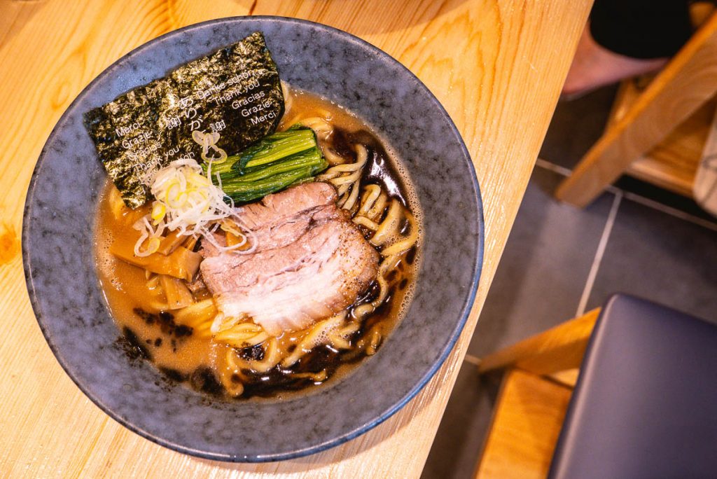 Ramen Mitsuyoshi (满吉拉面), a small ramen shop that does traditional Japanese noodles. Photo by Rachel Gouk.