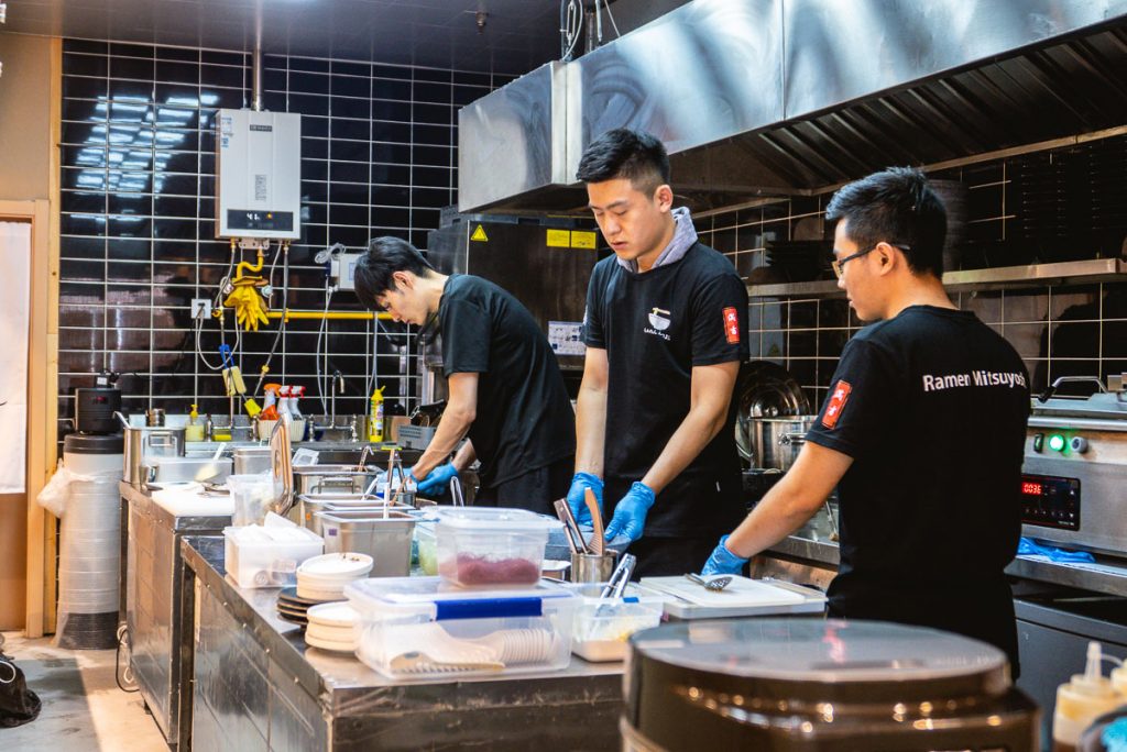 Ramen Mitsuyoshi (满吉拉面), a small ramen shop that does traditional Japanese noodles. Photo by Rachel Gouk.