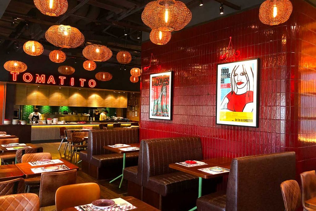 Spanish tapas restaurant Tomatito relocates to a mall in Xintiandi, Shanghai. Photo by Rachel Gouk