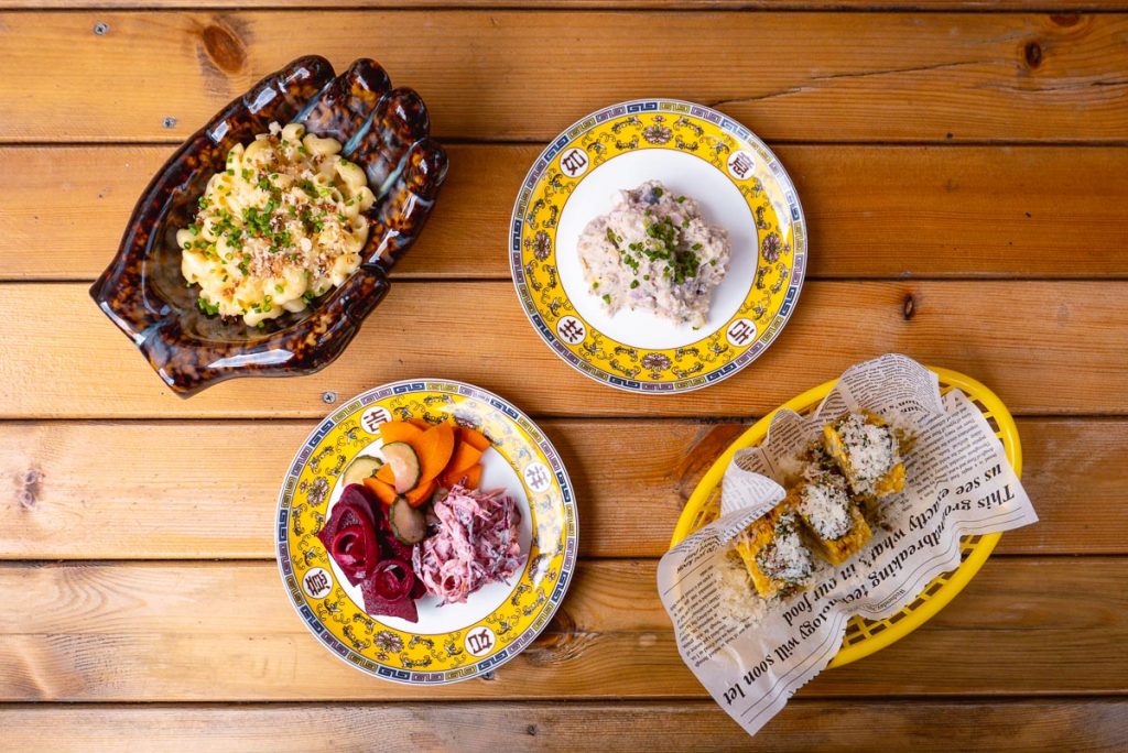 Side dishes at UP Shanghai's Sunday Cookout barbecue brunch. Photo by Rachel Gouk