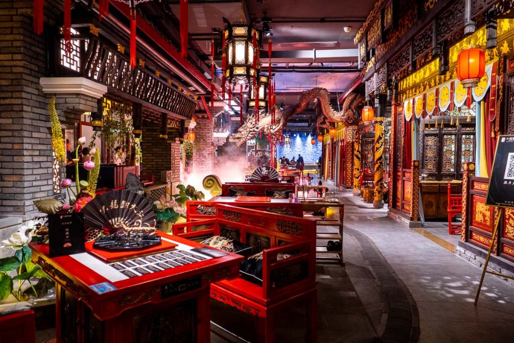 Dragon Feast, a high-end Sichuan hotpot restaurant on the Bund. Photo by Rachel Gouk.
