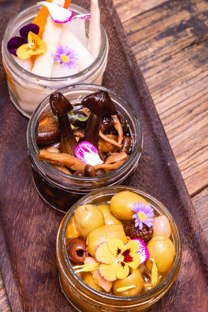 Pickles at Head in the Clouds, an all-day brunch restaurant in Shanghai. (Photo by Rachel Gouk)