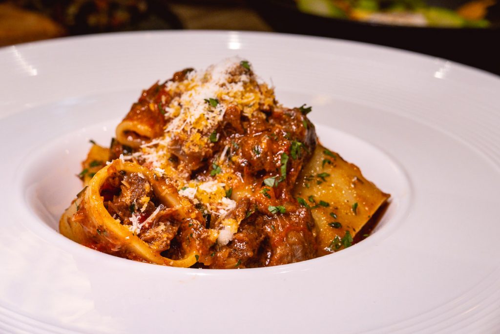 Paccheri pasta at Head in the Clouds, an all-day brunch restaurant in Shanghai. (Photo by Rachel Gouk)