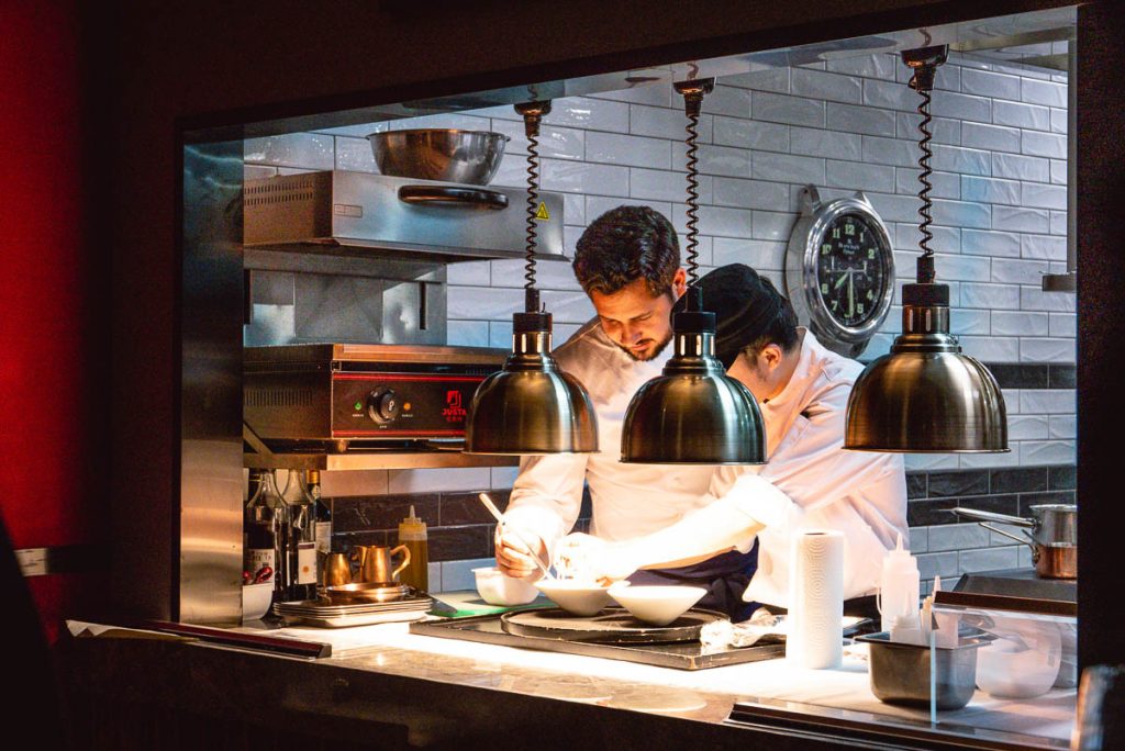 Napa Wine Bar & Kitchen, a modern European restaurant in Shanghai with an excellent wine selection. Photo by Rachel Gouk.