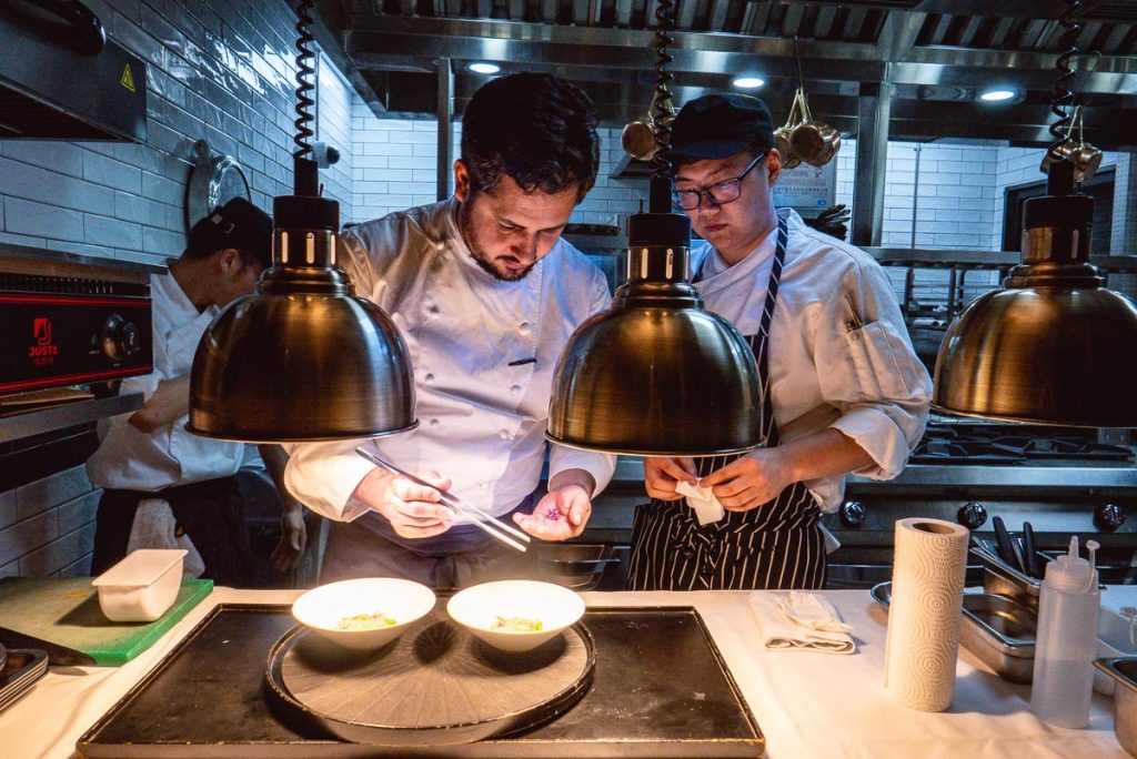 Napa Wine Bar & Kitchen, a modern European restaurant in Shanghai with an excellent wine selection. Photo by Rachel Gouk.