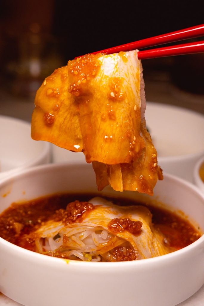 Sichuan cuisine at The Peacock Room, a contemporary Chinese restaurant in Shanghai. Photo by Rachel Gouk