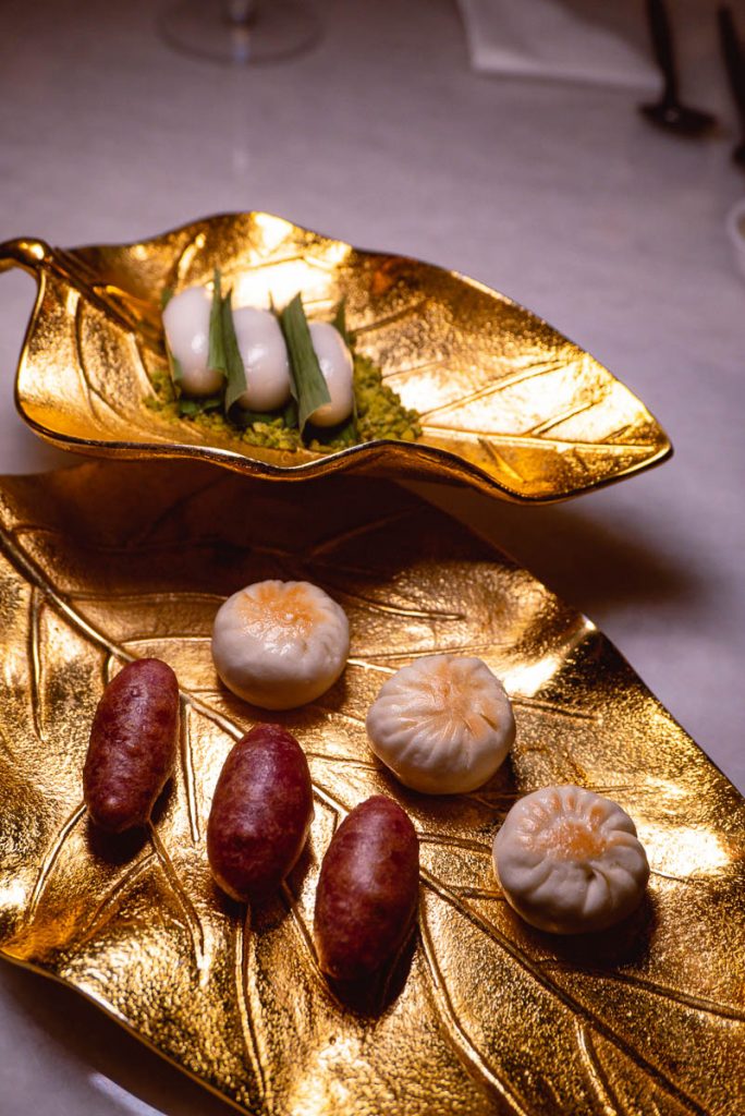 Sichuan cuisine at The Peacock Room, a contemporary Chinese restaurant in Shanghai. Photo by Rachel Gouk