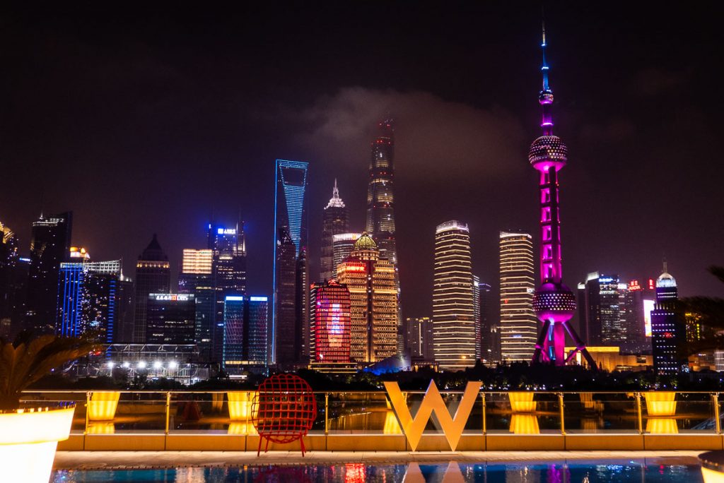 Hotels in Shanghai: W Shanghai. Photo by Rachel Gouk.