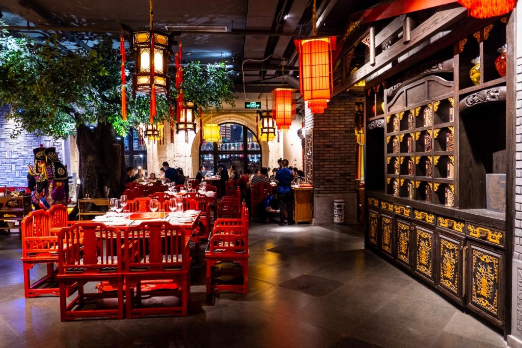 The Way of The Dragon is a high-end Sichuan hotpot restaurant on the Bund, Shanghai. Great for entertainment dining. Photo by Rachel Gouk.