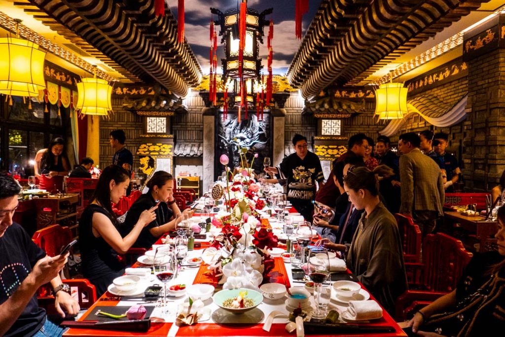 The Way of The Dragon is a high-end Sichuan hotpot restaurant on the Bund, Shanghai. Great for entertainment dining. Photo by Rachel Gouk.
