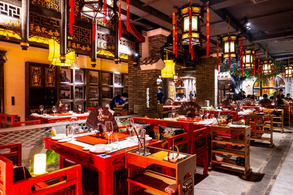 The Way of The Dragon is a high-end Sichuan hotpot restaurant on the Bund, Shanghai. Great for entertainment dining. Photo by Rachel Gouk.