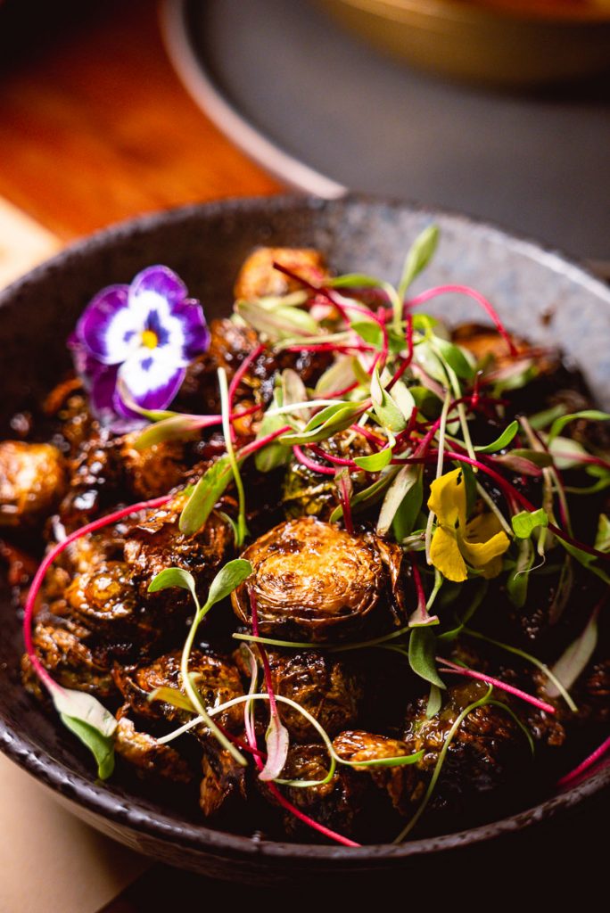 Brussels sprouts at O'Mills, a bakery and bistro in Shanghai. Photo by Rachel Gouk.
