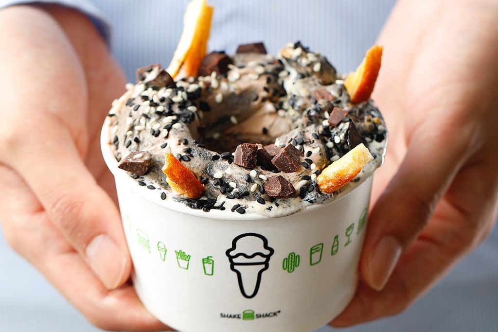 Concretes at Shake Shack Shanghai Jing'an - second location.