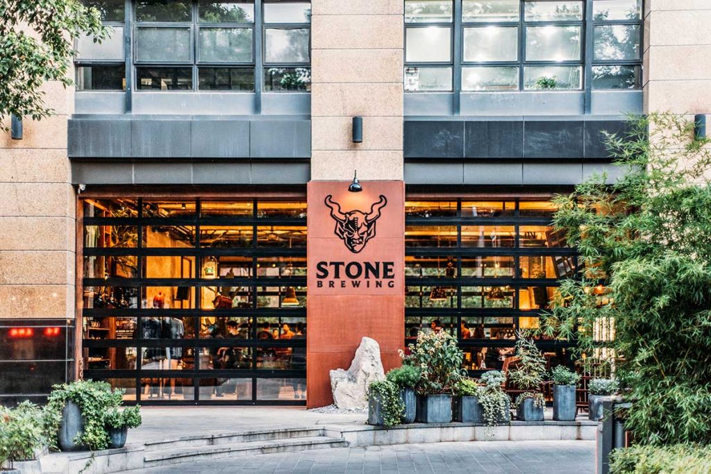 Stone Brewing, a craft beer bar in Shanghai.