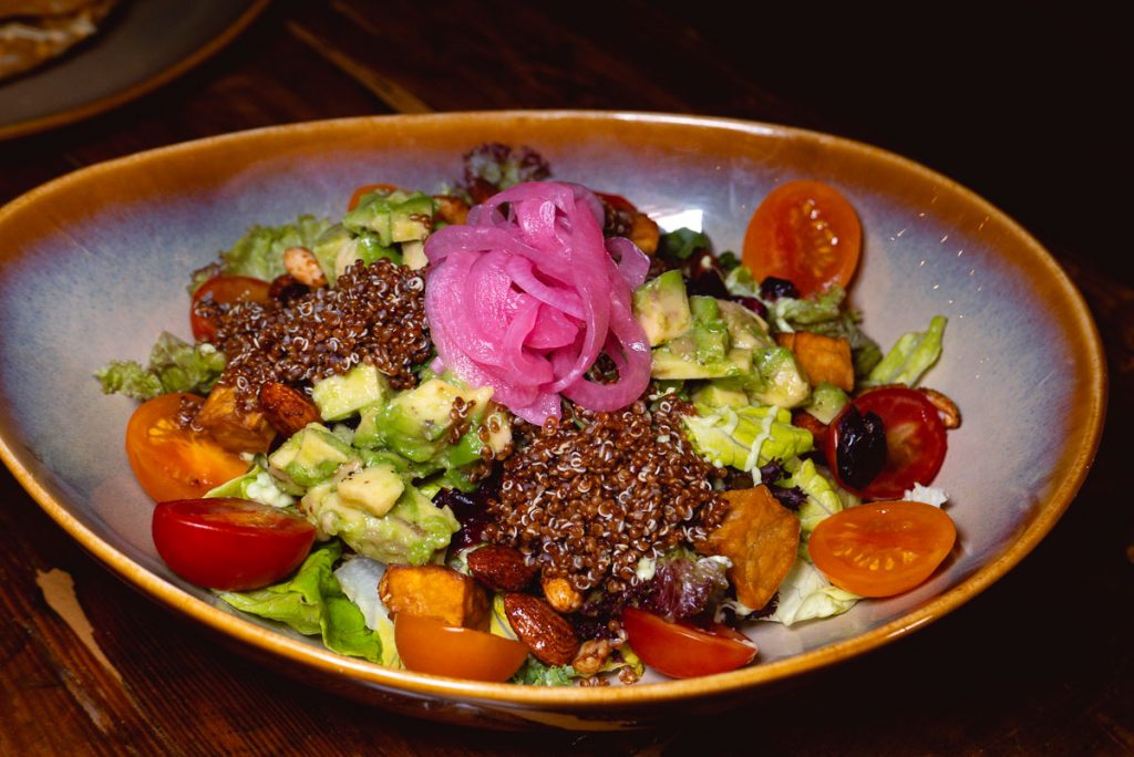 Salad at Stone Brewing, a craft beer bar in Shanghai. Photo by Rachel Gouk.