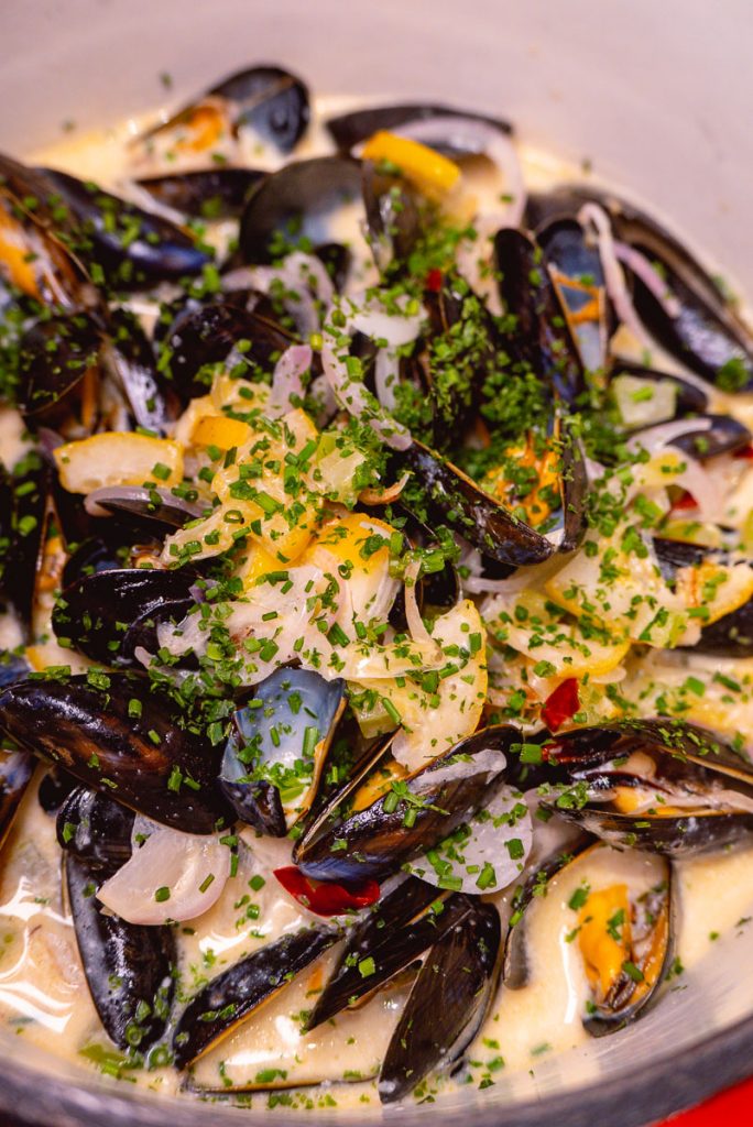 Mussels at Tomatito, a Spanish tapas restaurant in Shanghai. Photo by Rachel Gouk.