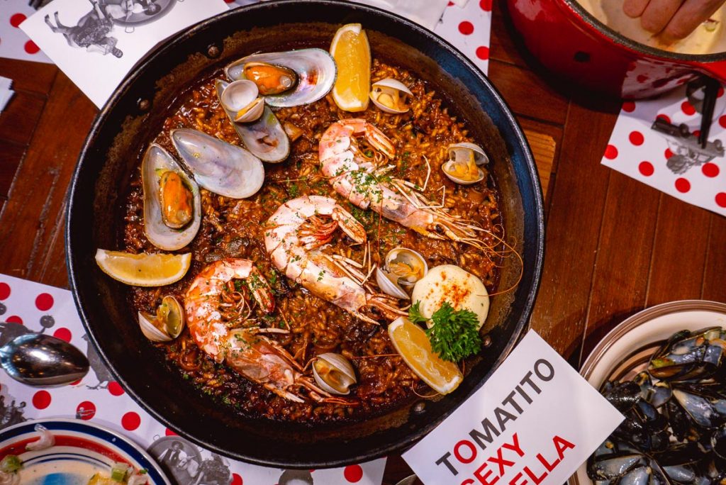 Paella at Tomatito, a Spanish tapas restaurant in Shanghai. Photo by Rachel Gouk.