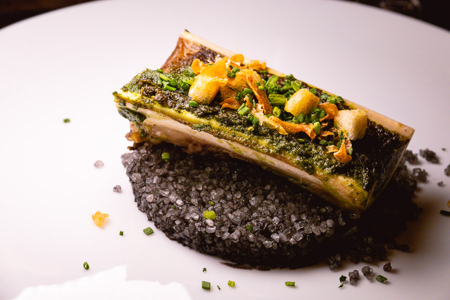 Bone marrow at 1515 West Chophouse & Bar, a high-end steakhouse at the Jingan Shangri-la in Shanghai. Photo by Rachel Gouk 