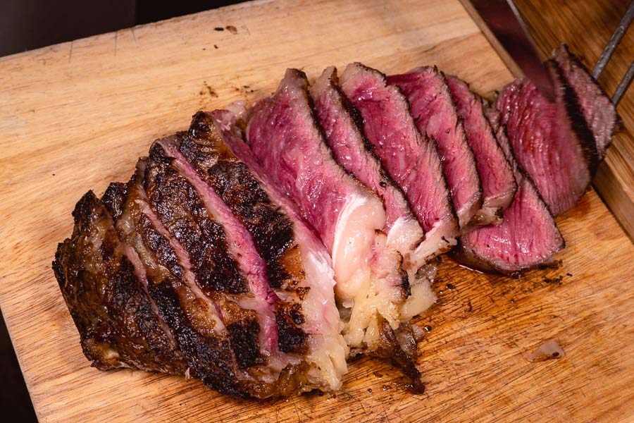 Steak at 1515 West Chophouse & Bar, a high-end steakhouse at the Jingan Shangri-la in Shanghai. Photo by Rachel Gouk 