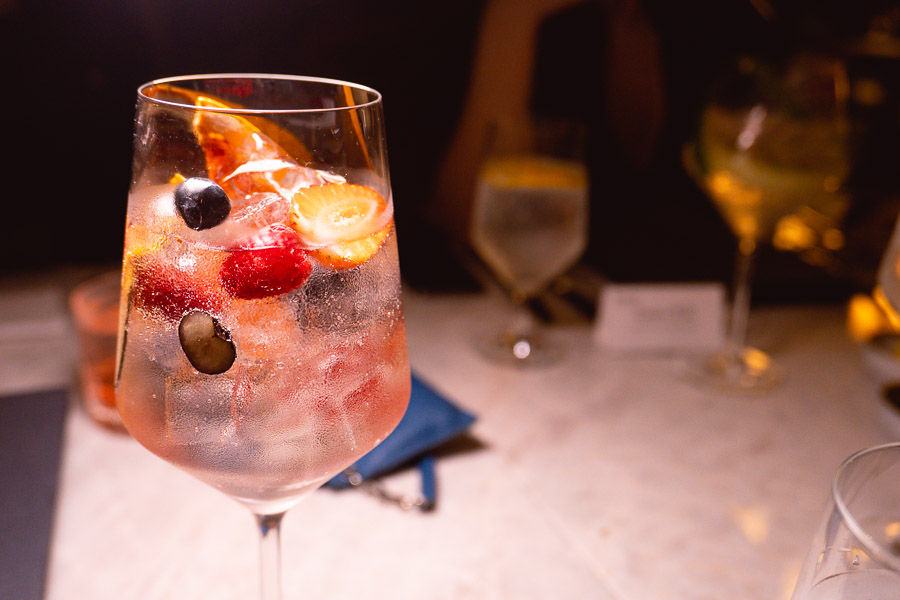 Gin and tonics at Bespoke Modern Bar and Grill, steakhouse at the St Regis Shanghai Jingan. Photo by Rachel Gouk 