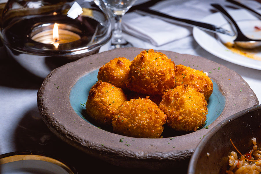 Croquettes at Bespoke Modern Bar and Grill, steakhouse at the St Regis Shanghai Jingan. Photo by Rachel Gouk 