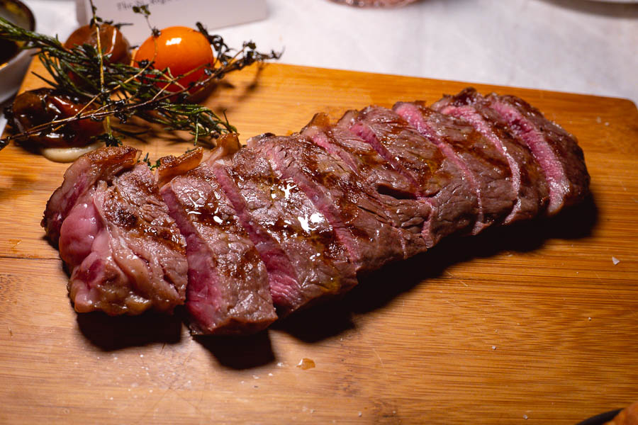 Steak at Bespoke Modern Bar and Grill, steakhouse at the St Regis Shanghai Jingan. Photo by Rachel Gouk 