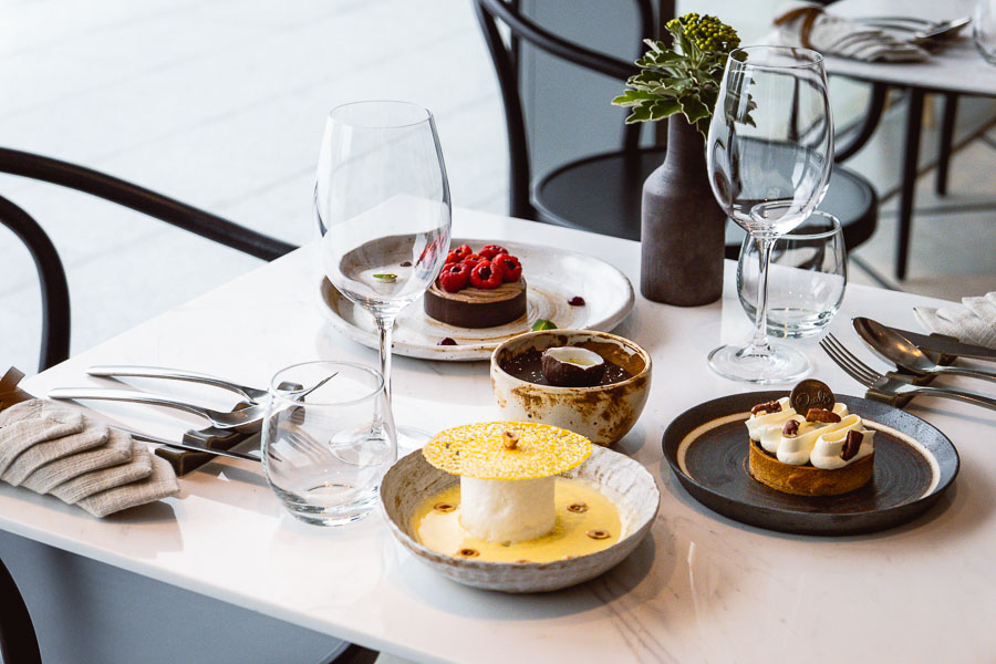 Desserts at Oxalis, a French bistro in Shanghai. Photo by Rachel Gouk.