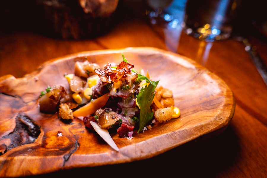Venison at Perch, a pop-up dining experience by the team behind The Nest, Shanghai. Photo by Rachel Gouk.