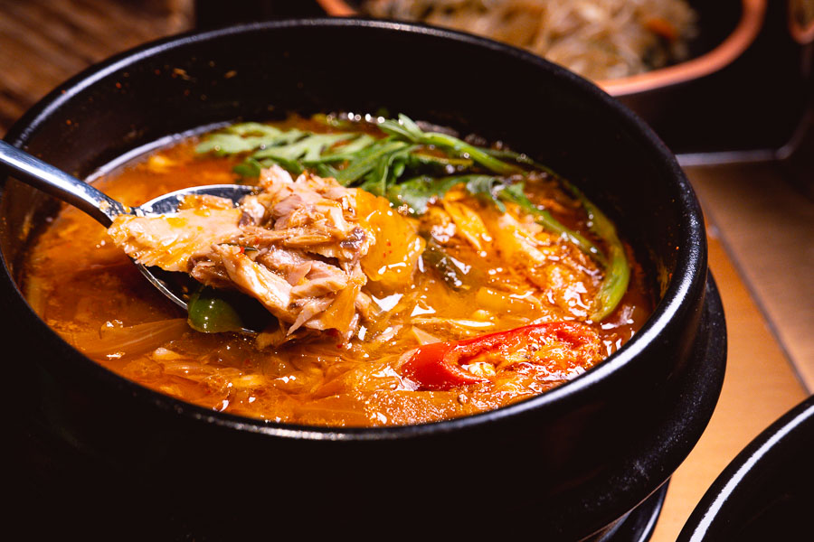 Stews at JUJU, a Korean barbecue restaurant and ganbei joint on the Bund, Shanghai. Photo by Rachel Gouk