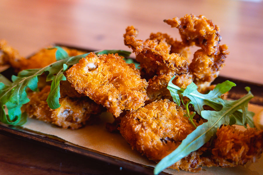 Soft shell crab at Perch, an easy-going neighborhood cocktail bar in Shanghai. Photo by Rachel Gouk.