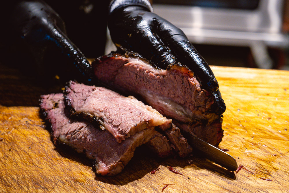Brisket at Garlic Barbecue, an American barbecue restaurant in Xintiandi, Shanghai. Photo by Rachel Gouk.