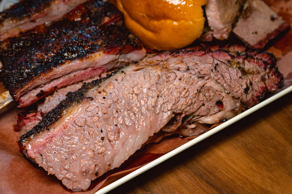 Brisket at Garlic Barbecue, an American barbecue restaurant in Xintiandi, Shanghai. Photo by Rachel Gouk.