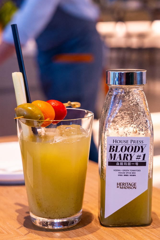 Bloody Mary. Brunch at Heritage by Madison, a restaurant in Shanghai. Photo by Rachel Gouk.