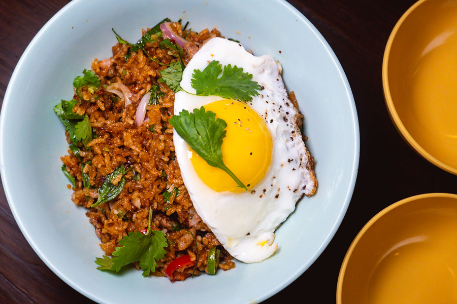 Fried rice at KIN, a Thai restaurant in Shanghai. Photo by Rachel Gouk. 