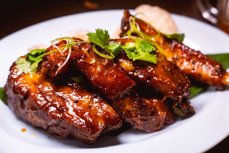 Tamarind Glazed Ribs at KIN, a Thai restaurant in Shanghai. Photo by Rachel Gouk. 