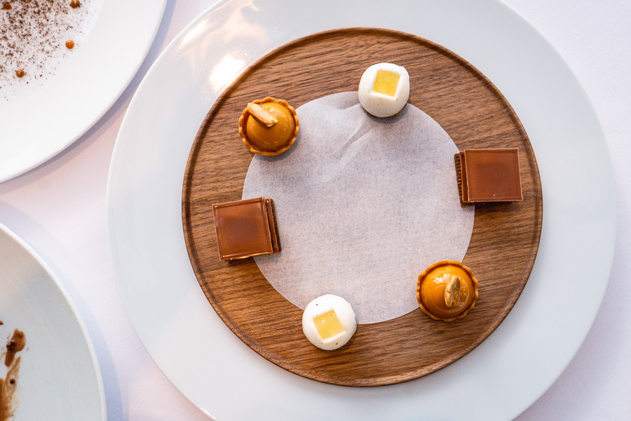 Petit fours at Maison Lameloise Shanghai, Michelin one-star restaurant in Shanghai. Photo by Rachel Gouk.