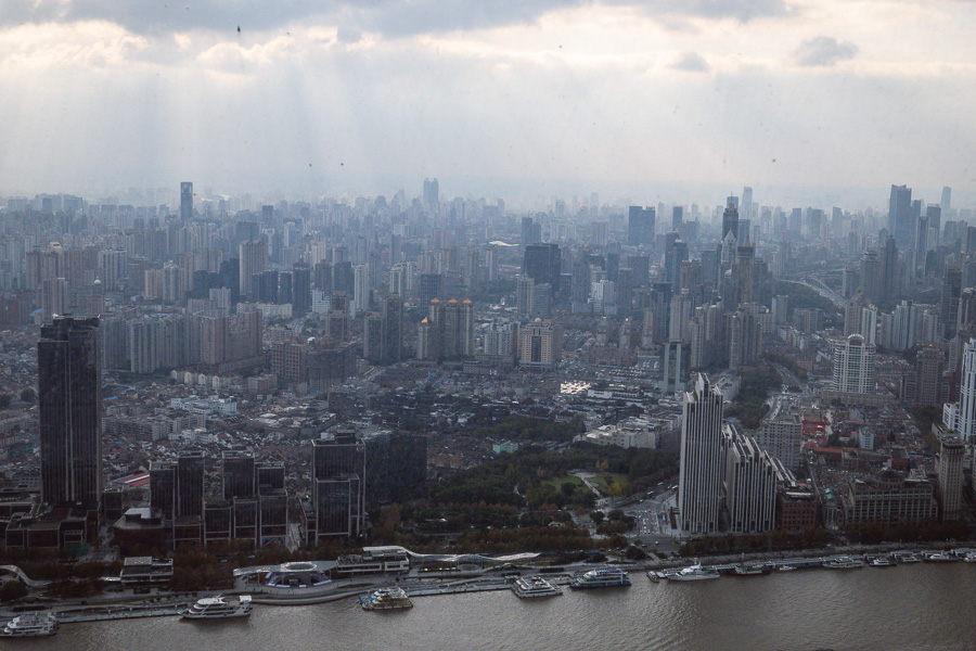 View from Maison Lameloise Shanghai, Michelin one-star restaurant in Shanghai. Photo by Rachel Gouk.