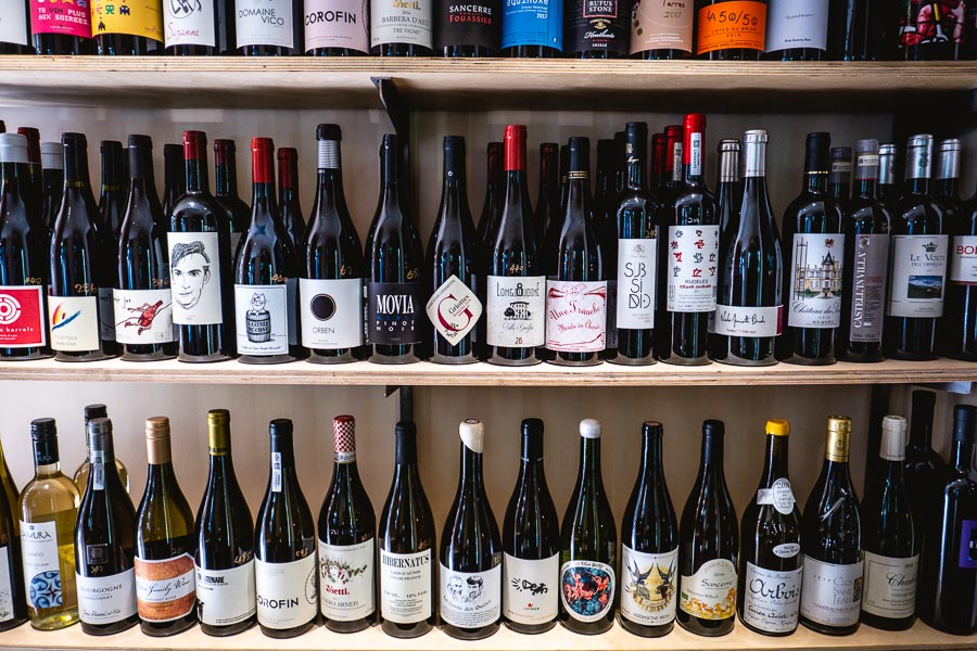 Natural wines at Pass Residence, wine bar and café serving Italian food in Shanghai. Photo by Rachel Gouk