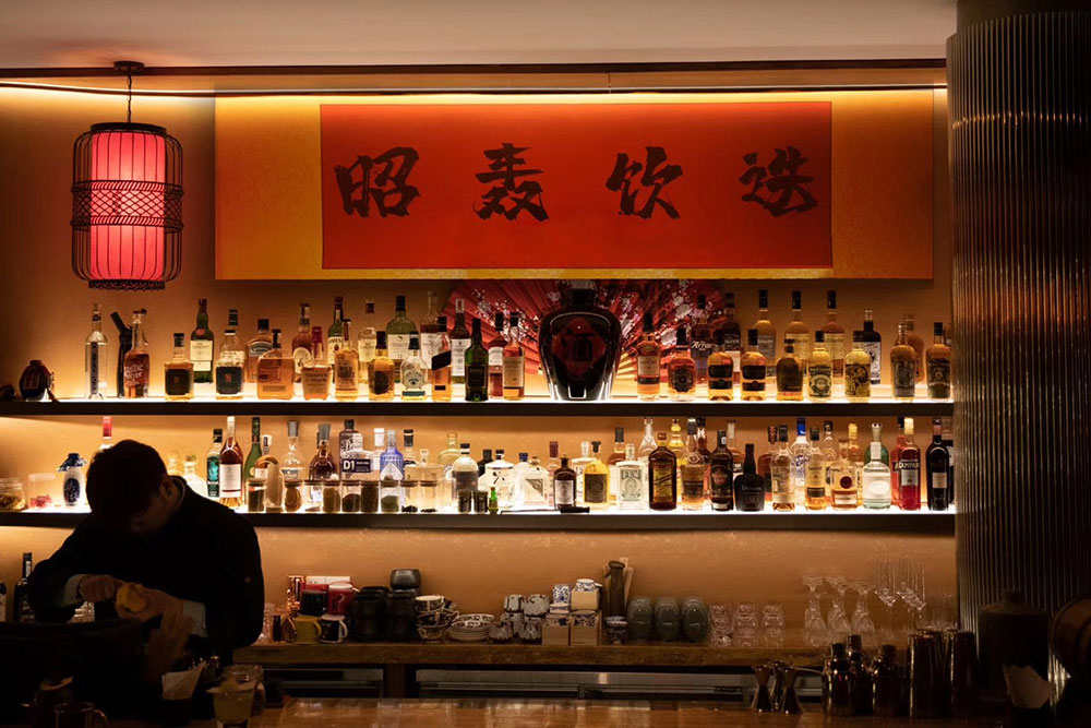 Tea cocktails at Teju Bar, cocktail bar in Shanghai.
