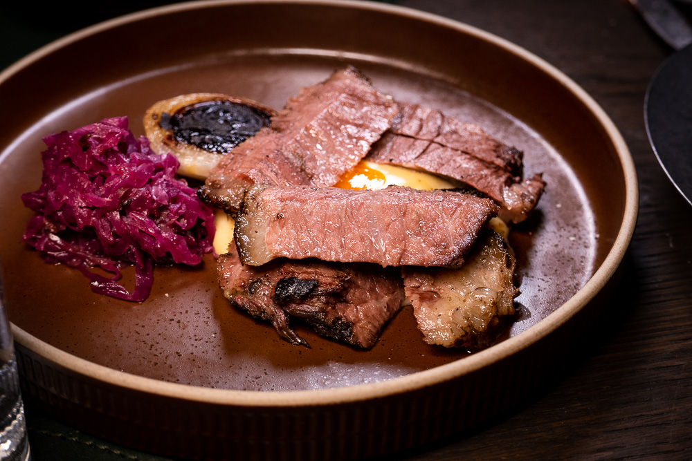 Prime beef brisket at Charcohol, a cocktail bar and restaurant in Fengshengli, Shanghai. Photo by Rachel Gouk.