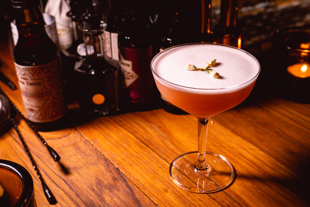 Cocktails at J.Boroski, a secluded cocktail bar that does high-caliber bespoke drinks in Jing’an, Shanghai. Photo by Rachel Gouk.