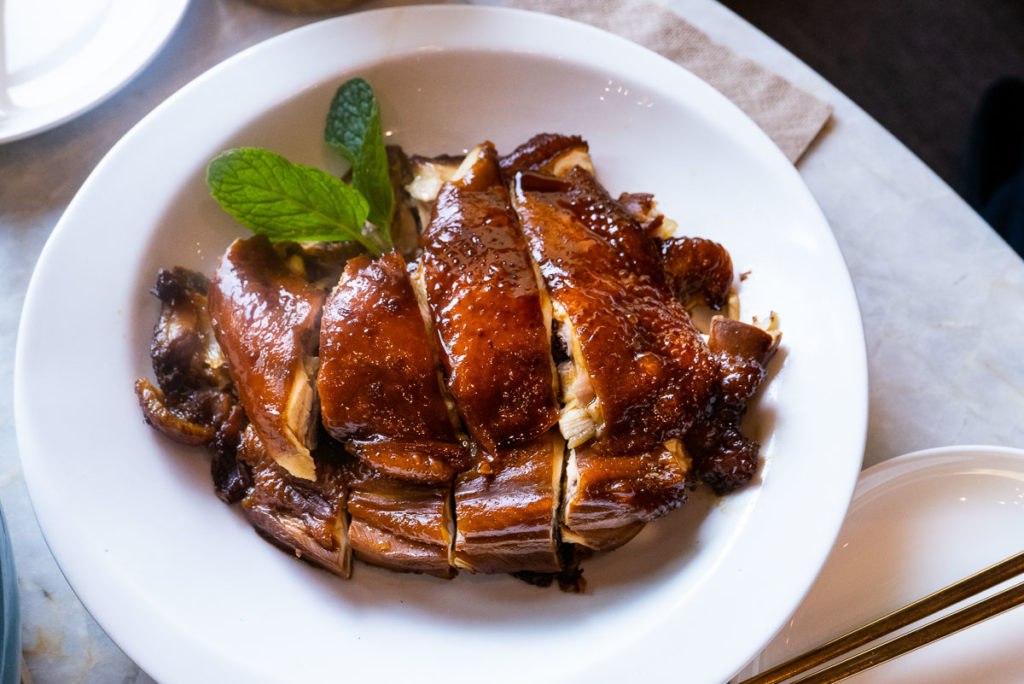 Soy braised chicken at JYJ Noodle Bar, a popular Taiwanese chain in Shanghai that does excellent noodles. Photo by Rachel Gouk.