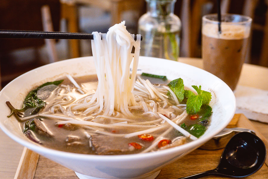 Pho at Lady Vietnam, a Vietnamese restaurant on Yongkang Lu, Shanghai. Photo by Rachel Gouk.