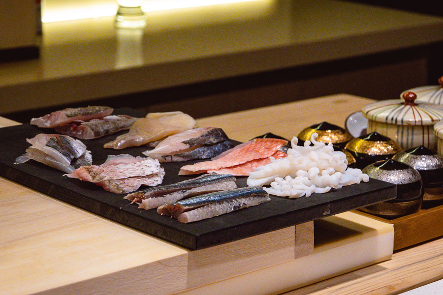 Sushi Naoki, a high-end Japanese restaurant in Shanghai that does a nigiri-based omakase menu. Photo by Rachel Gouk.