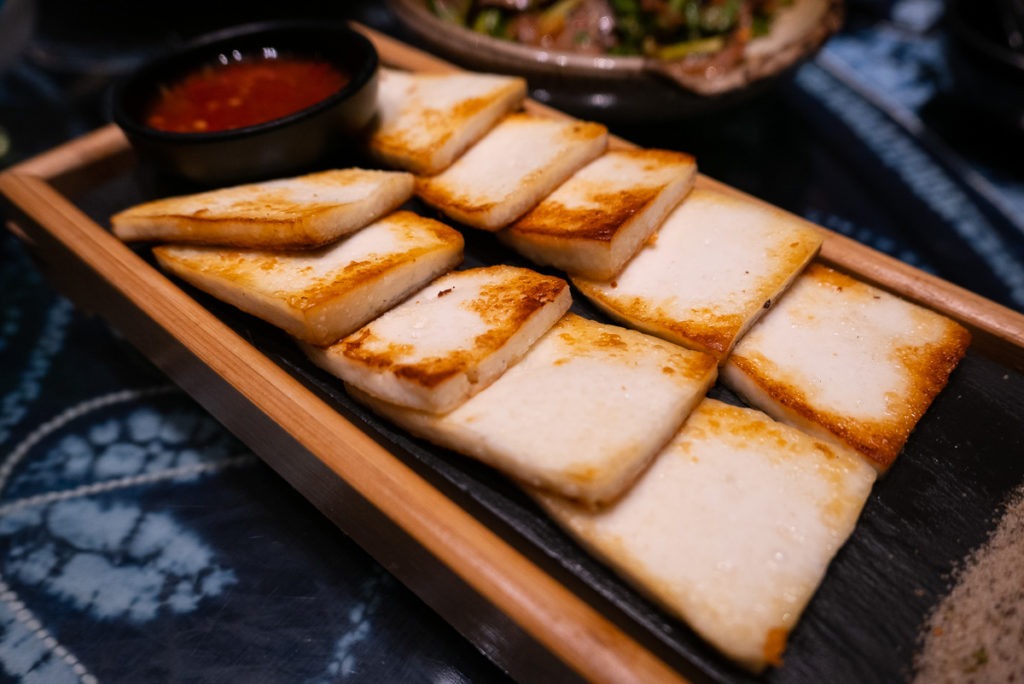 Rubing, pan-fried Dali goat cheese. Yunnan cuisine at Lotus Eatery, a popular restaurant in Shanghai. Photo by Rachel Gouk @ Nomfluence.
