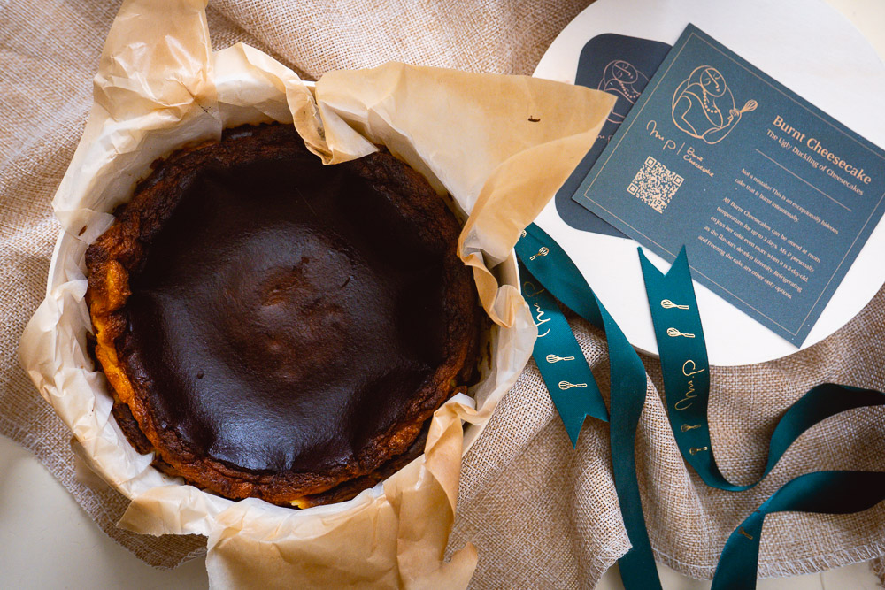 Burnt cheesecakes—the ugly duckling of cheesecakes has made it to Shanghai in the form of Ms P, a new brand from the co-founder of Brut Eatery. Photo by Rachel Gouk @ Nomfluence.